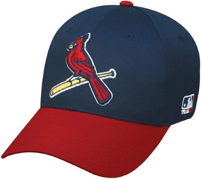 St. Louis Cardinals Official MLB Replica Cap – Navy/Red, Adult